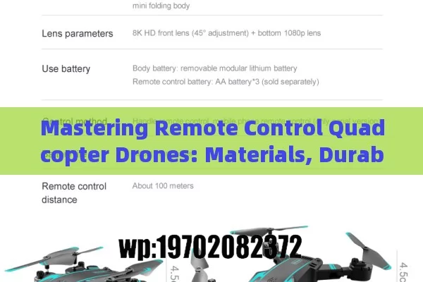 Mastering Remote Control Quadcopter Drones: Materials, Durability, and 360° Rolls